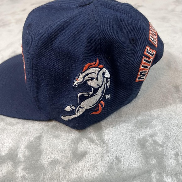 Vintage Denver Broncos Hat Cap Snap Back Mens One Size NFL Mile High Magic 90s - Picture 2 of 8